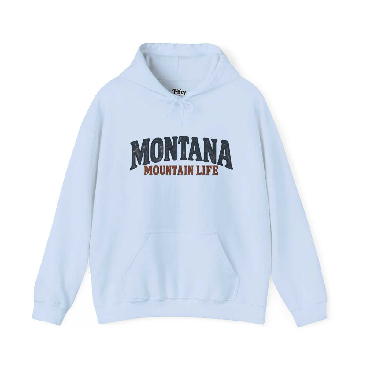 Montana Mountain Life Unisex Hoodie State Name Graphic