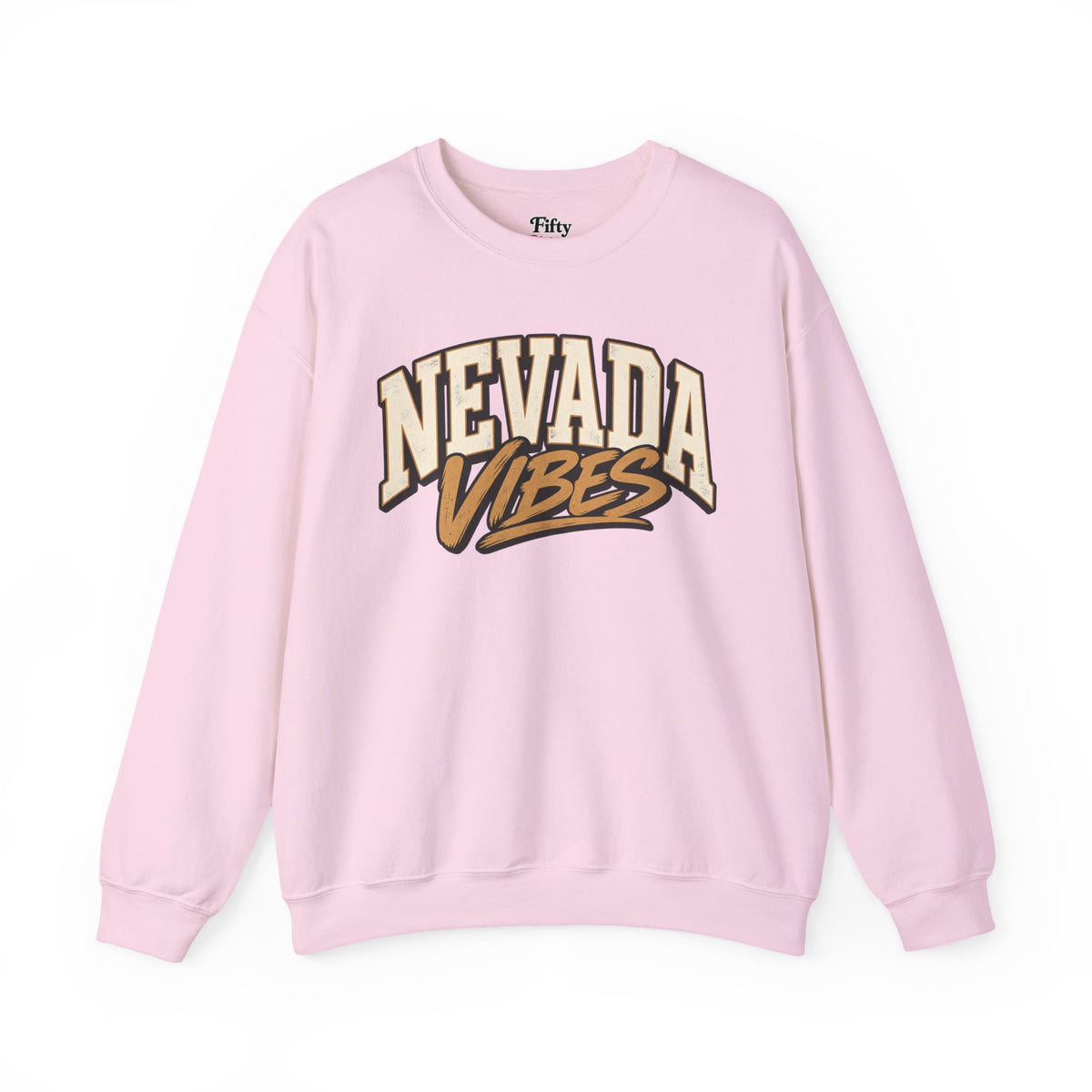 Nevada Vibes Unisex Crewneck Sweatshirt State Name Graphic