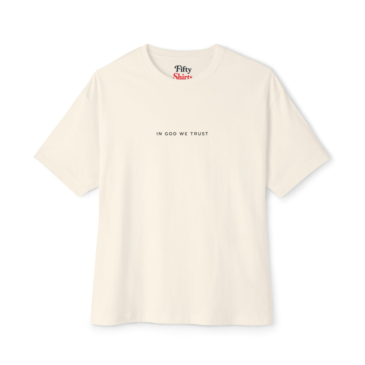 California All State In God We Trust Unisex Casual Oversized Boxy Tee