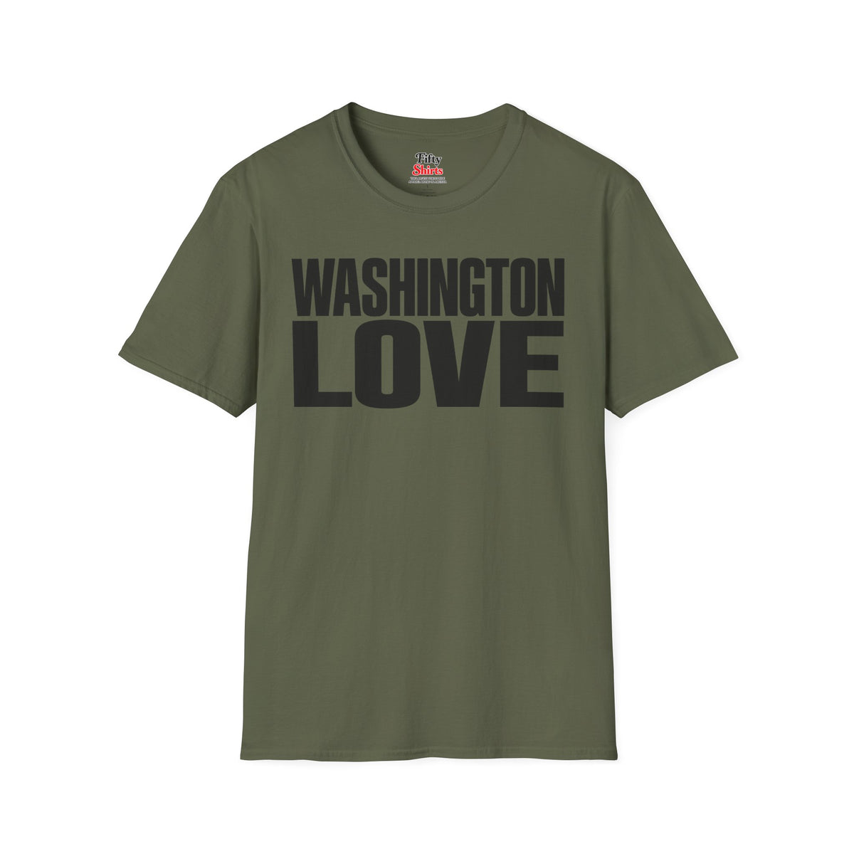 Washington Love Unisex Softstyle T Shirt State Name Graphic Tee