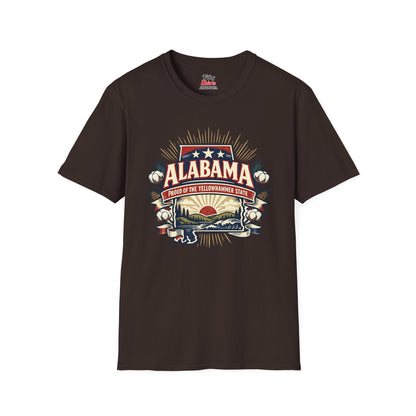 Alabama State Pride Unisex Softstyle T Shirt State Pride Graphic Tee Collections FS03