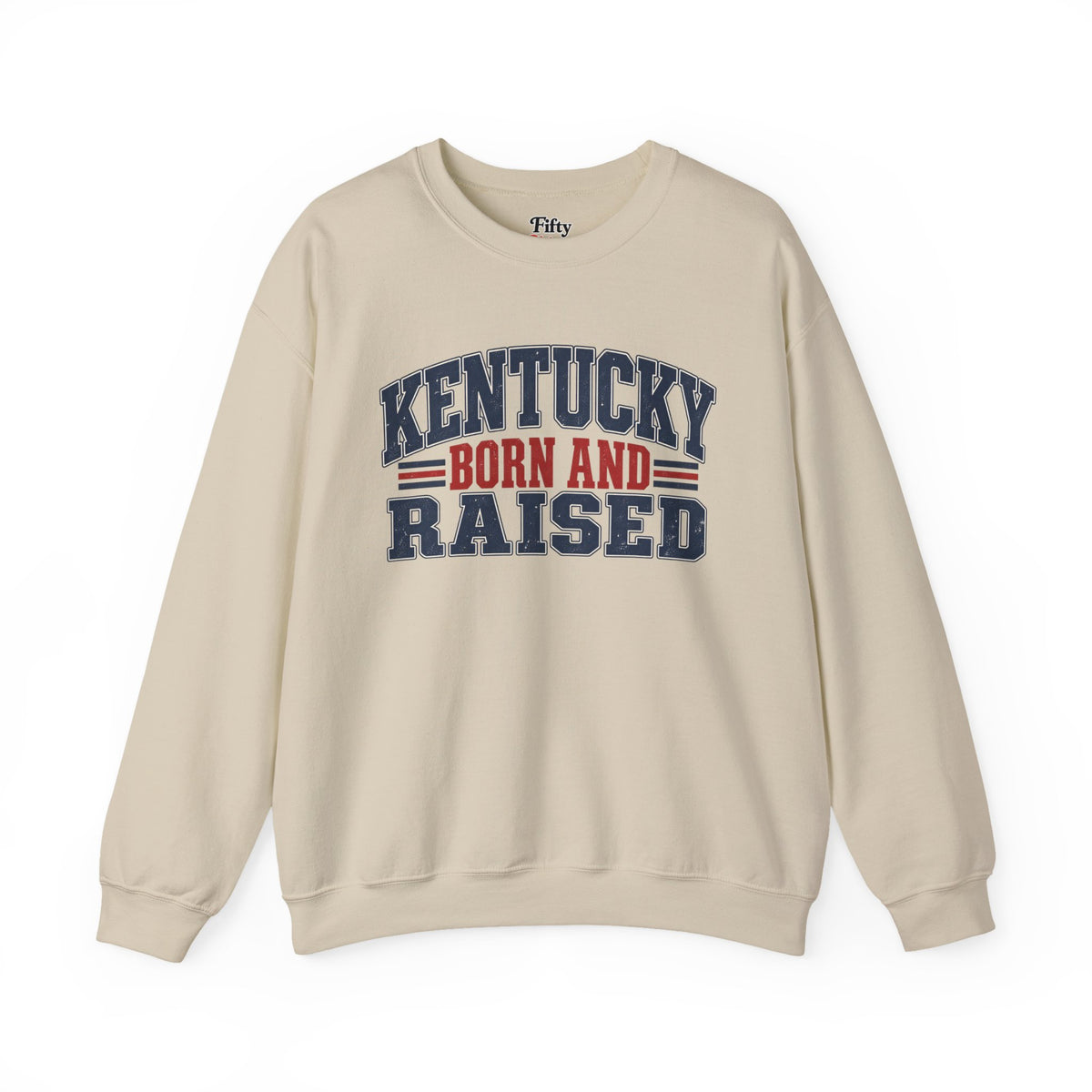 Kentucky Born and Raised Southern Heritage Unisex Sweatshirt Graphic