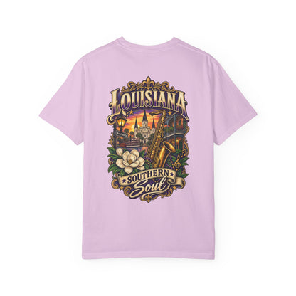 Louisiana Southern Soul Unisex Comfort Color 1717 Streetwear Graphic Tee