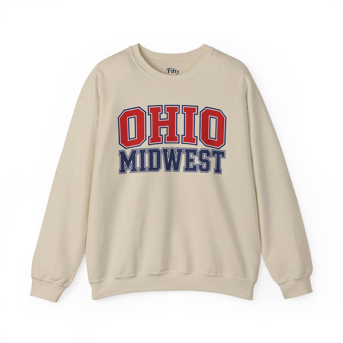 Ohio Midwest Unisex Crewneck Sweatshirt State Name Graphic