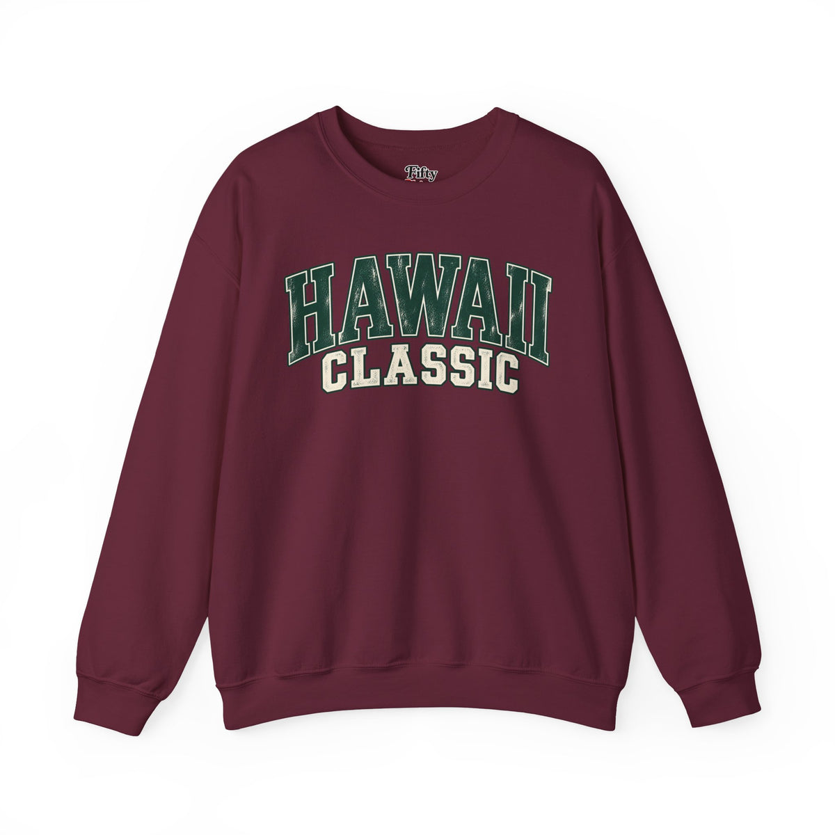 Hawaii Classic Unisex Crewneck Sweatshirt State Name Graphic