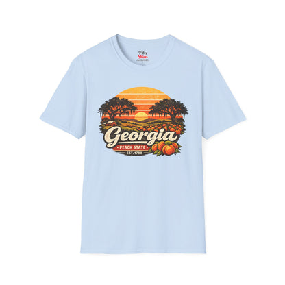 Georgia Southern Sunset Unisex Softstyle T Shirt State Pride Graphic Tee Collections FS03