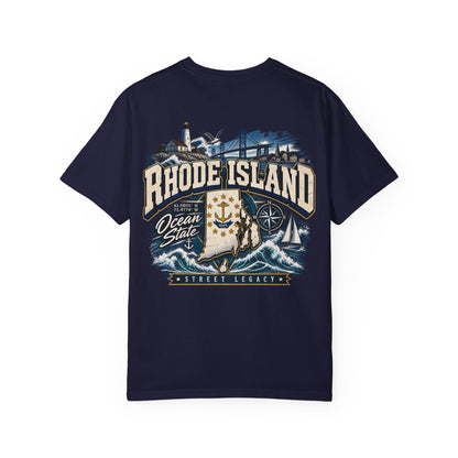 Rhode Island Street Legacy Unisex Comfort Color 1717 Streetwear Graphic Tee