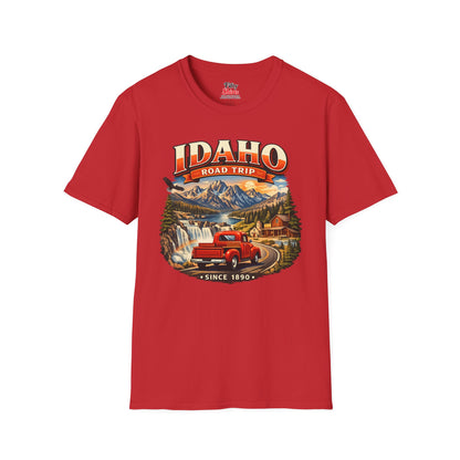 Idaho Road Trip Unisex Softstyle T Shirt State Pride Graphic Tee Collections FS03