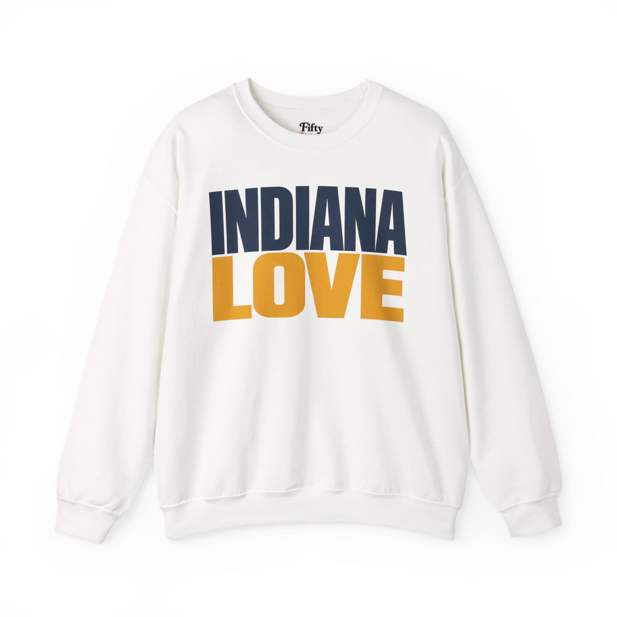 Indiana Love Unisex Crewneck Sweatshirt State Name Graphic