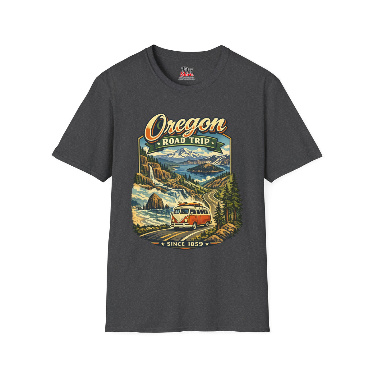 Oregon Road Trip Unisex Softstyle T Shirt State Pride Graphic Tee Collections FS03