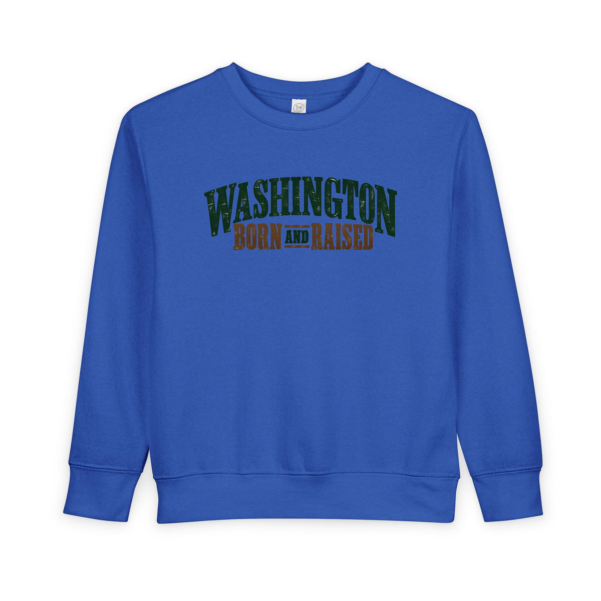 Washington Born and Raised Classic Americana Unisex Toddler Sweatshirt
