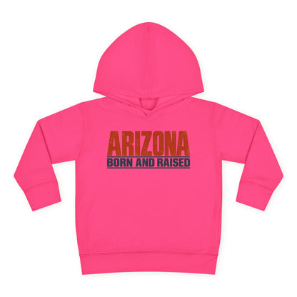 Arizona Born and Raised Modern Streetwear Unisex Toddler Pullover Fleece Hoodie