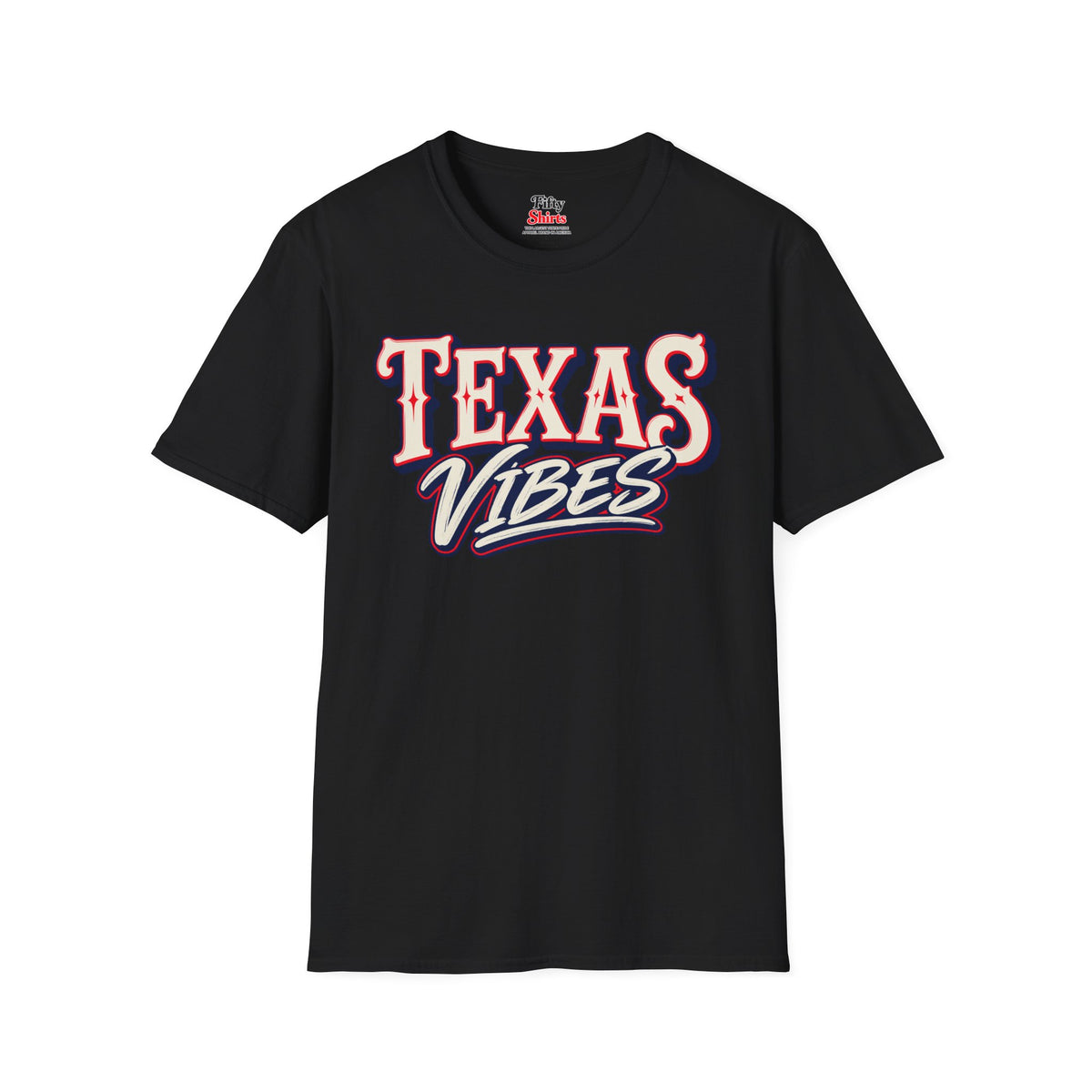 Texas Vibes Unisex Softstyle T Shirt State Name Graphic Tee