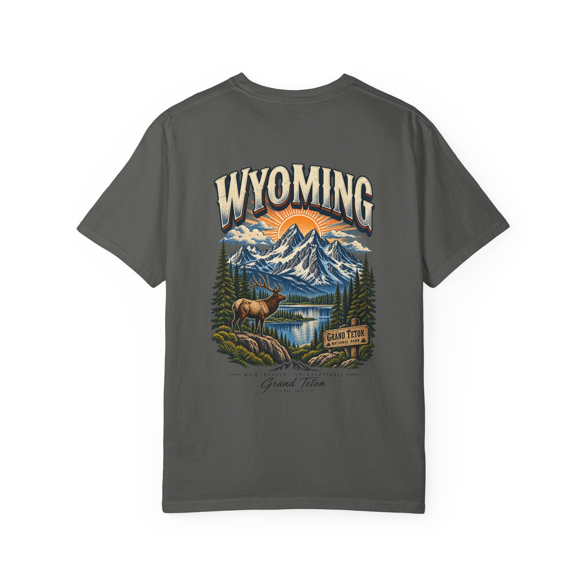 Grand Teton Wyoming Unisex Comfort Color 1717 Streetwear Graphic Tee