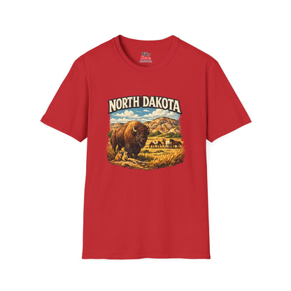 North Dakota Wildlife Unisex Softstyle T Shirt State Pride Graphic Tee Collections FS03