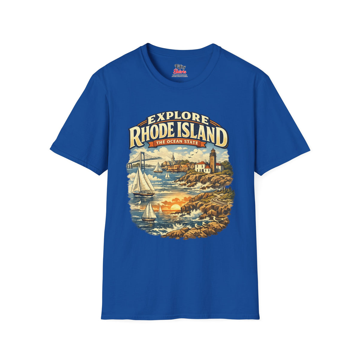 Rhode Island Explore Rhode Island Unisex Softstyle T Shirt State Pride Graphic Tee Collections FS03