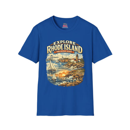 Rhode Island Explore Rhode Island Unisex Softstyle T Shirt State Pride Graphic Tee Collections FS03