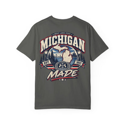 Michigan Made Unisex Comfort Color 1717 Streetwear Graphic Tee