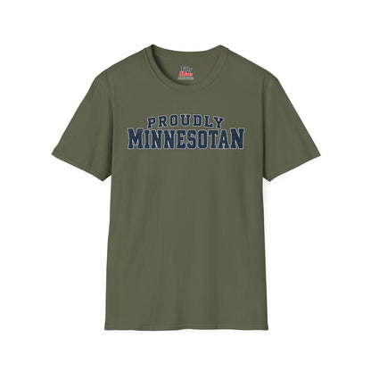Proudly Minnesotan Unisex Softstyle T Shirt State Name Graphic Tee