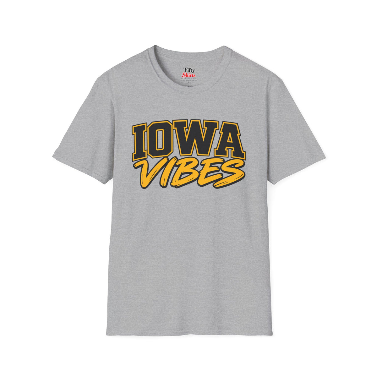 Iowa Vibes Unisex Softstyle T Shirt State Name Graphic Tee