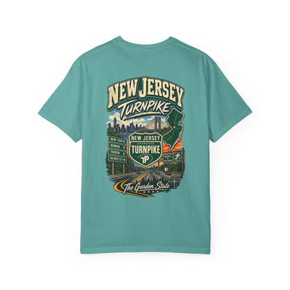New Jersey Turnpike Unisex Comfort Color 1717 Streetwear Graphic Tee