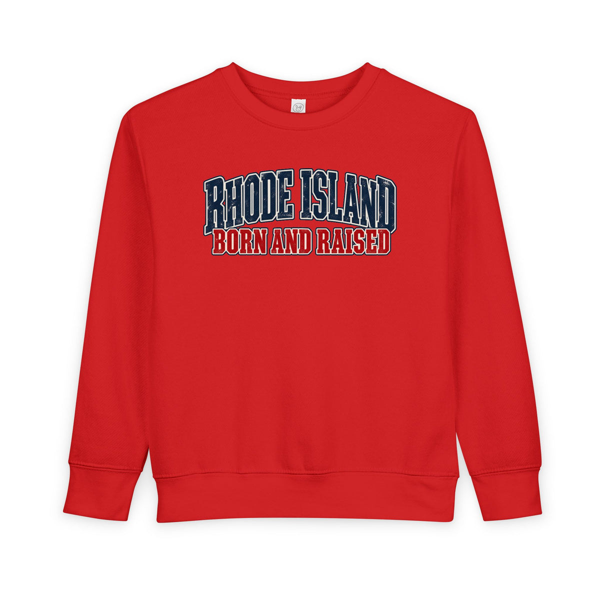 Rhode Island Born and Raised Coastal Heritage Unisex Toddler Sweatshirt