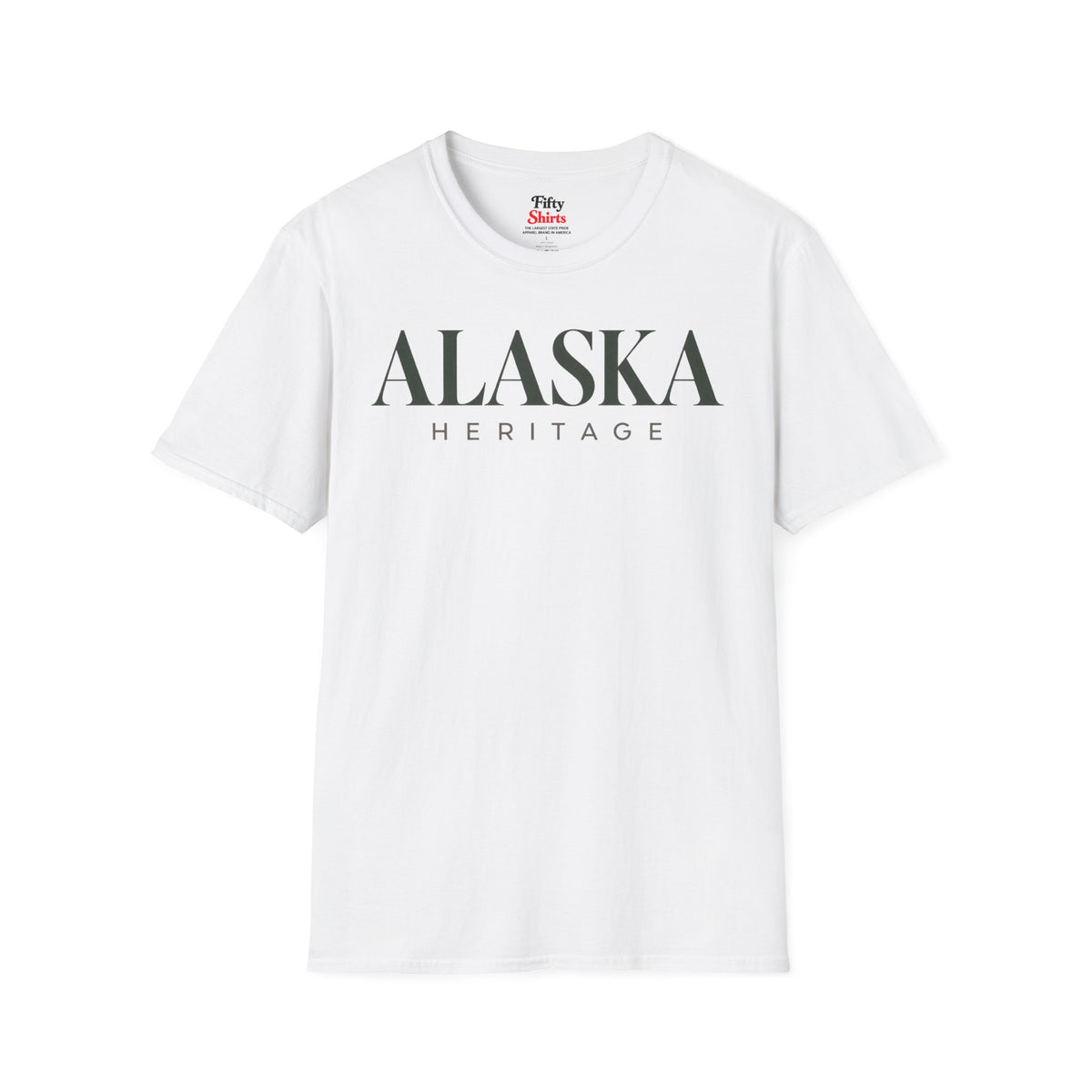 Alaska Heritage Unisex Softstyle T Shirt State Name Graphic Tee