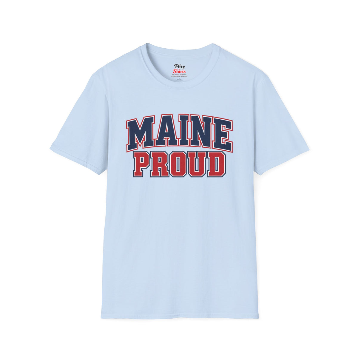 Maine Proud Unisex Softstyle T Shirt State Name Graphic Tee