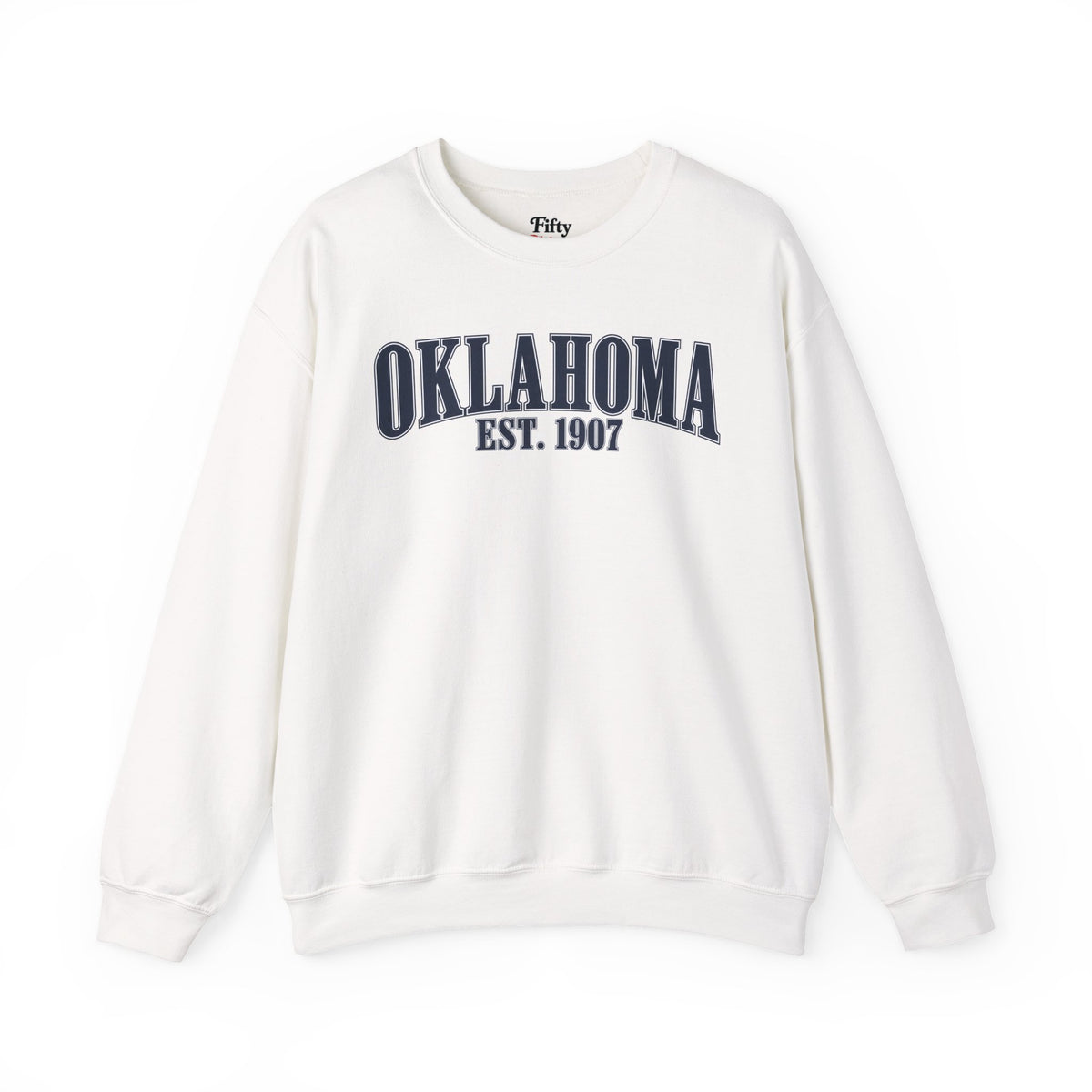 Oklahoma EST 1907 Unisex Crewneck Sweatshirt State Name Graphic