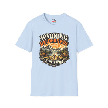 Wyoming Wilderness Outfitters Unisex Softstyle T Shirt State Pride Graphic Tee Collections FS03