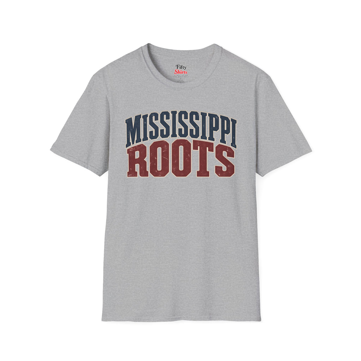 Mississippi Roots Unisex Softstyle T Shirt State Name Graphic Tee