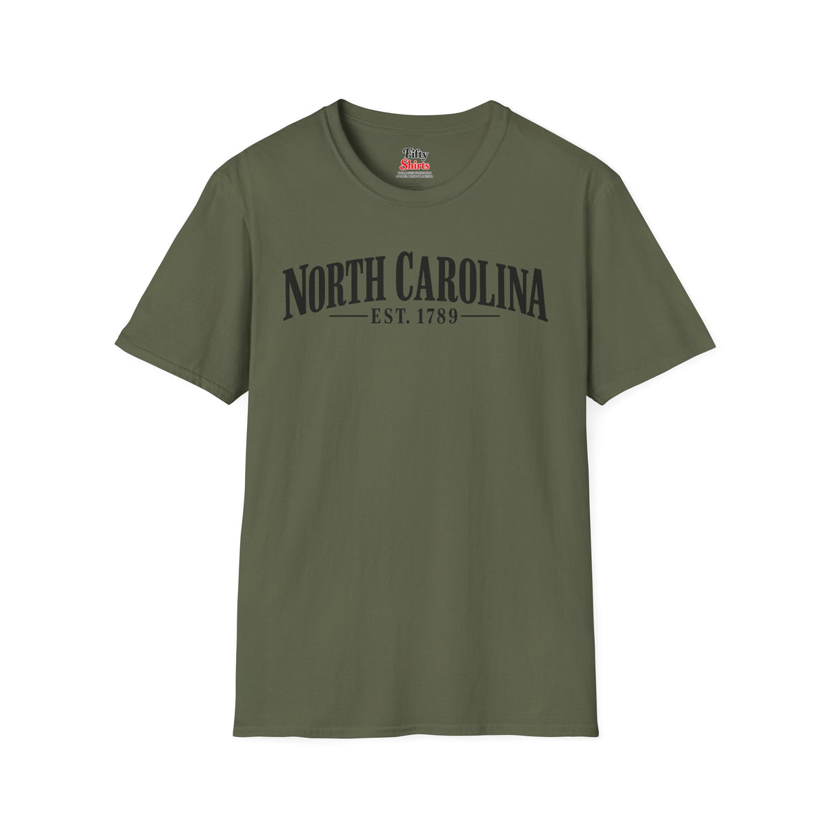 North Carolina Est.1789 Unisex Softstyle T Shirt State Name Graphic Tee