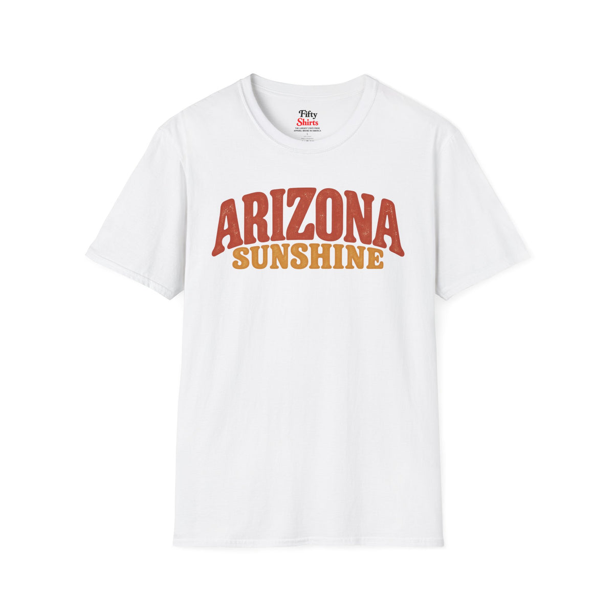 Arizona Sunshine Unisex Softstyle T Shirt State Name Graphic Tee