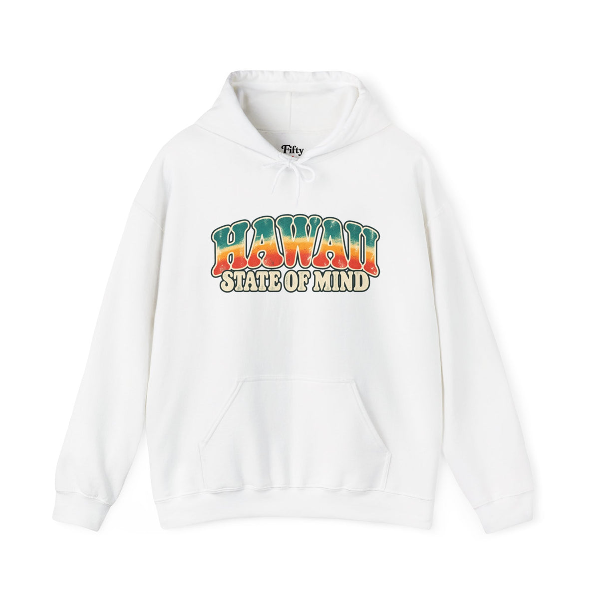 Hawaii State of Mind Unisex Hoodie State Name Graphic