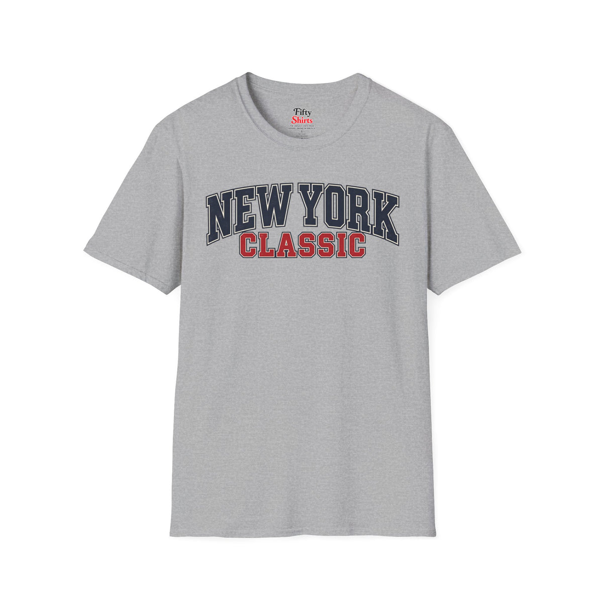 New York Classic Unisex Softstyle T Shirt State Name Graphic Tee