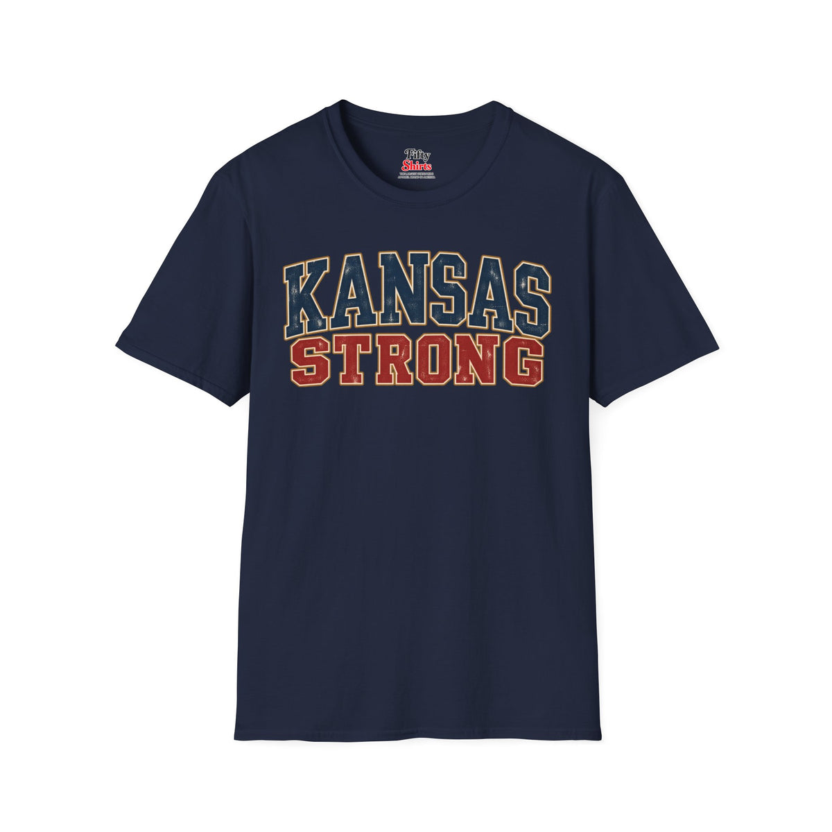 Kansas Strong Unisex Softstyle T Shirt State Name Graphic Tee