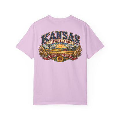 Kansas Heartland Unisex Comfort Color 1717 Streetwear Graphic Tee
