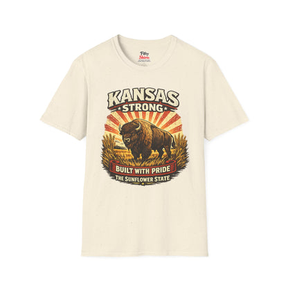 Kansas Strong Unisex Softstyle T Shirt State Pride Graphic Tee Collections FS03