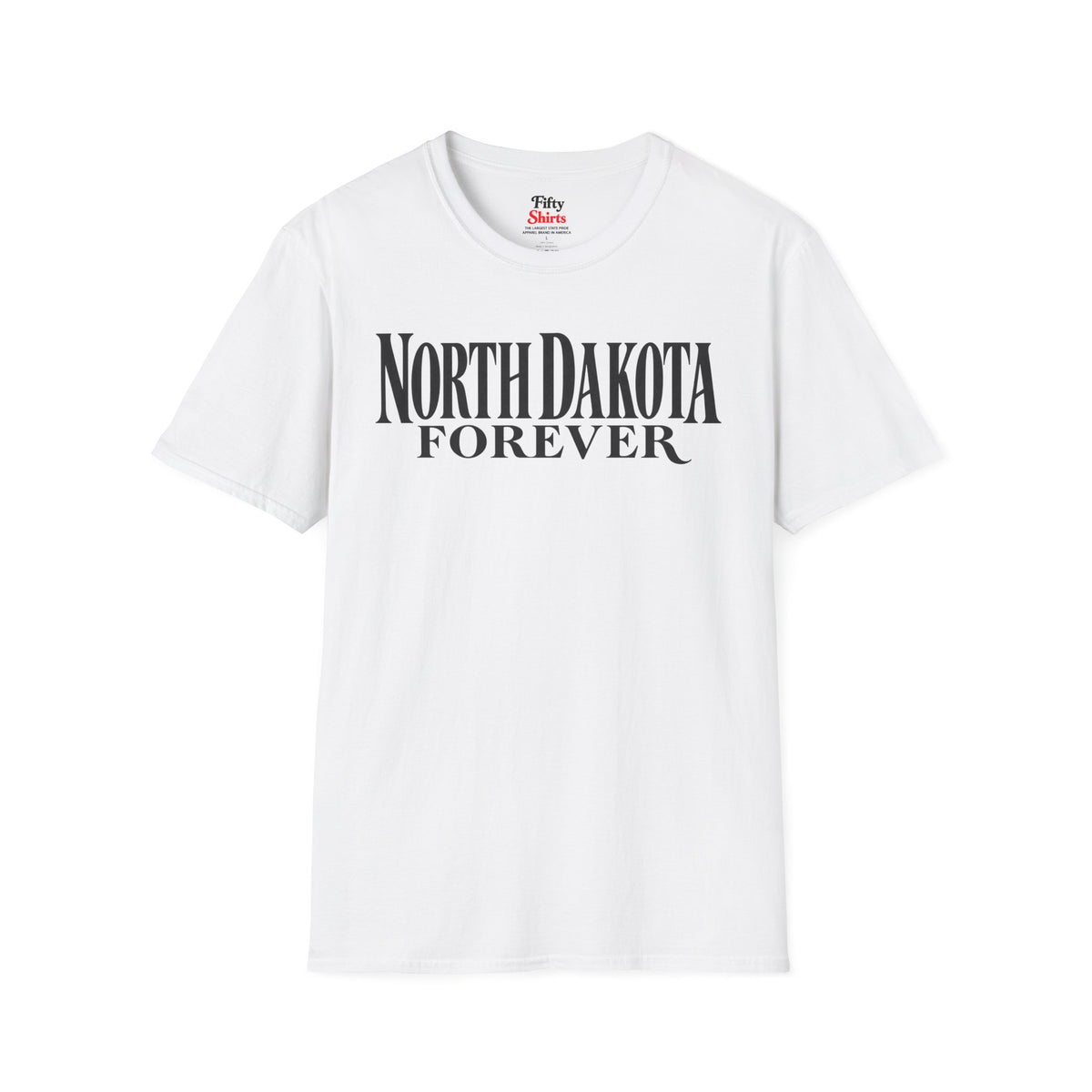 North Dakota Forever Unisex Softstyle T Shirt State Name Graphic Tee