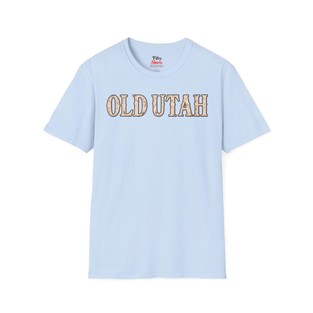 Old Utah Unisex Softstyle T Shirt State Name Graphic Tee