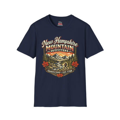 New Hampshire Mountain Outfitters Unisex Softstyle T Shirt State Pride Graphic Tee Collections FS03