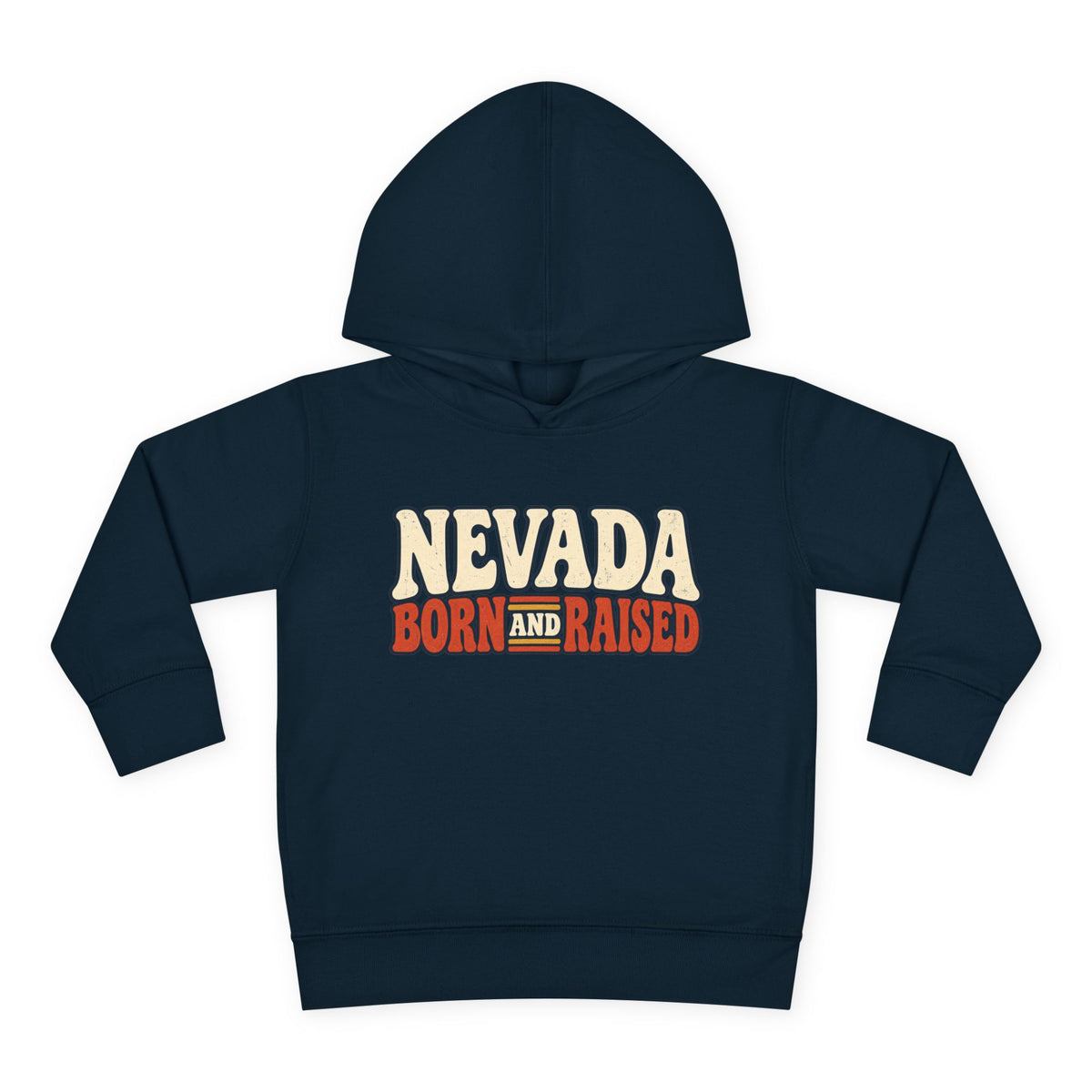 Nevada Born and Raised Retro 1970s Desert Unisex Toddler Pullover Fleece Hoodie