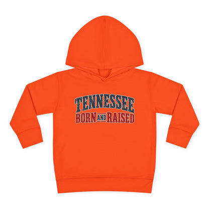 Tennessee Born and Raised Vintage Americana Unisex Toddler Pullover Fleece Hoodie