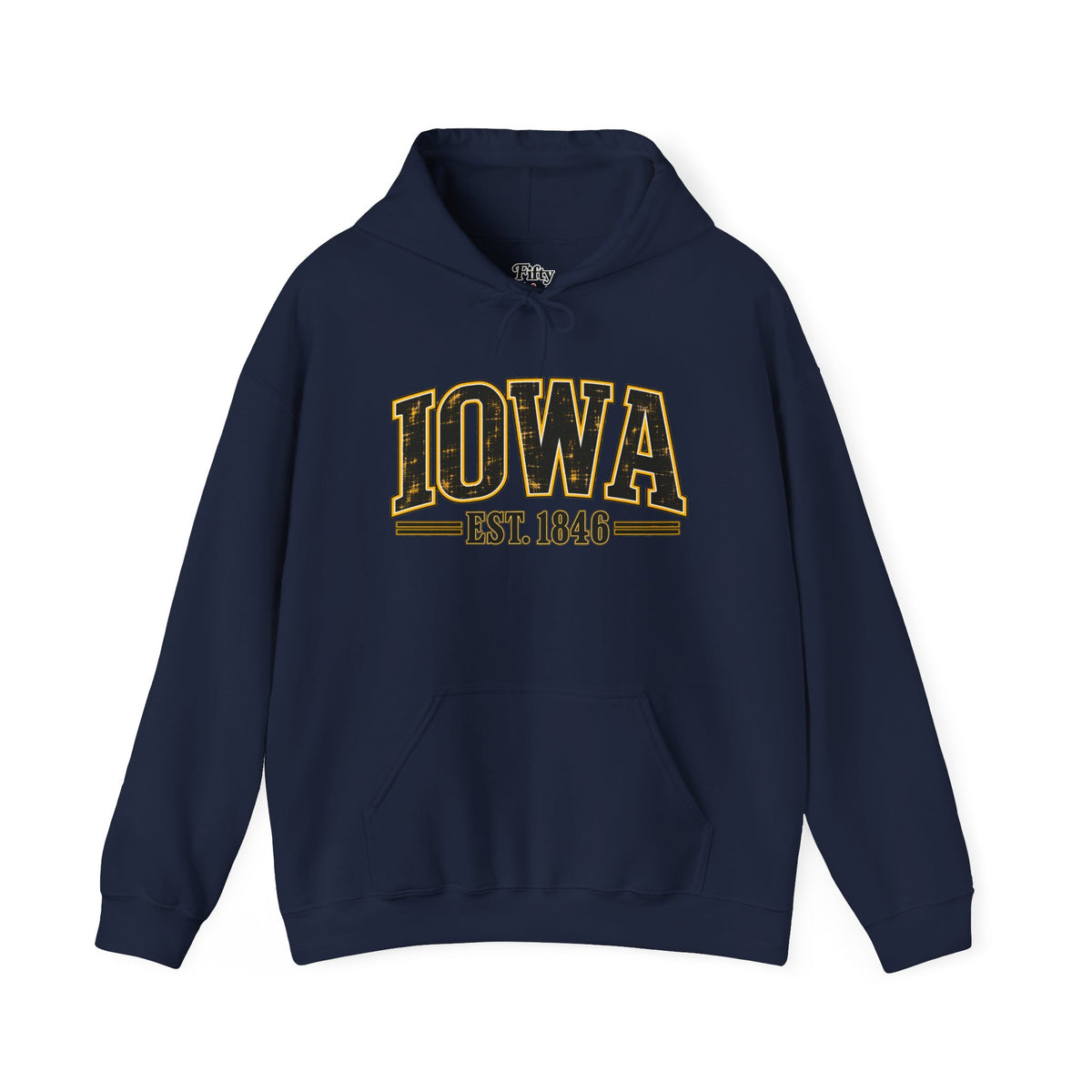 Iowa Est 1846 Unisex Hoodie State Name Graphic
