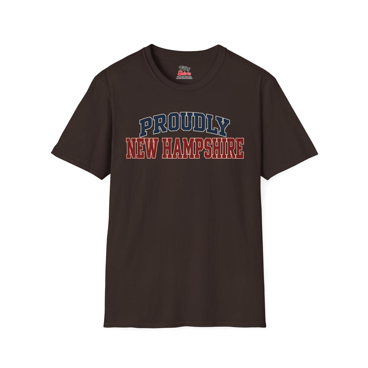 Proudly New Hampshire Unisex Softstyle T Shirt State Name Graphic Tee