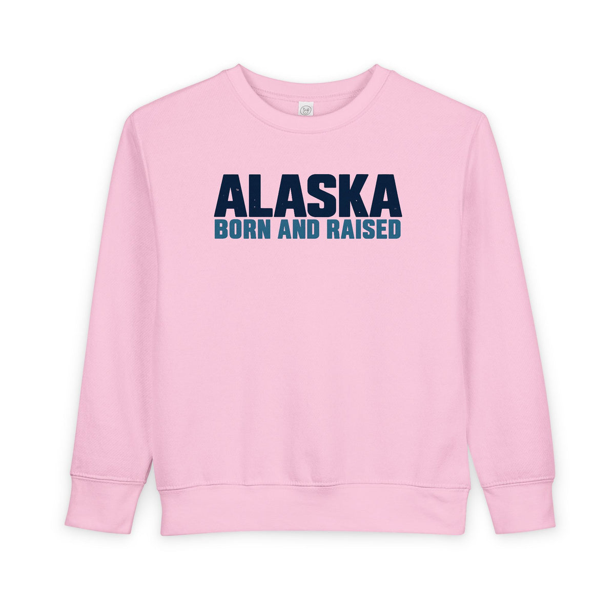 Alaska Born and Raised Modern Streetwear Unisex Toddler Sweatshirt