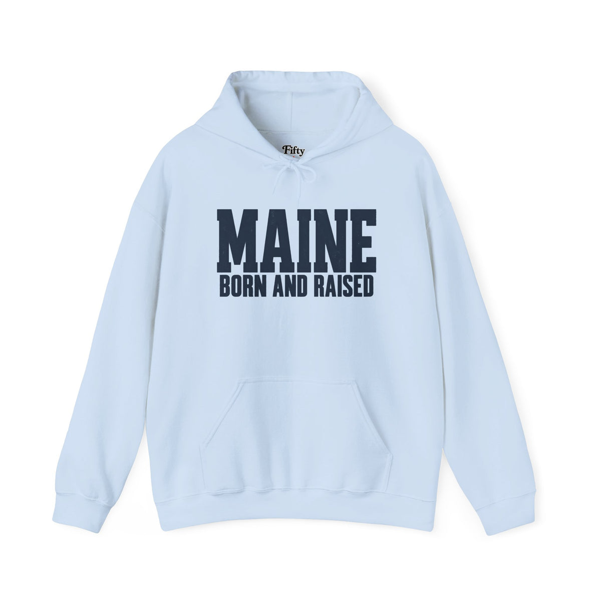 Maine Born and Raised Modern New England Unisex Hoodie Graphic