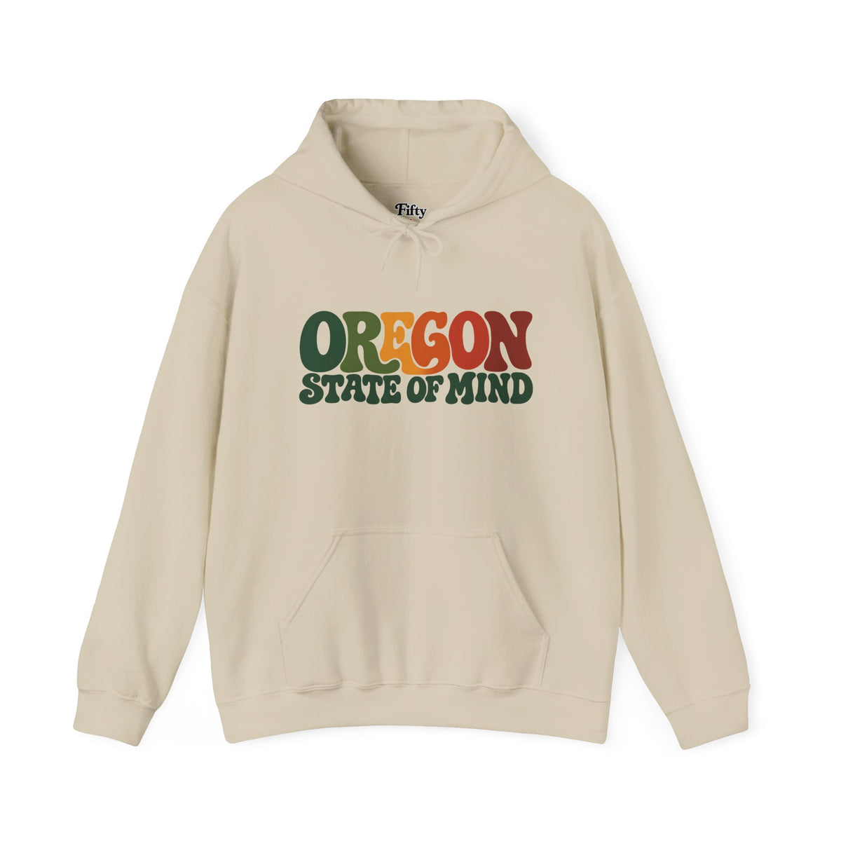 Oregon State of Mind Unisex Hoodie State Name Graphic