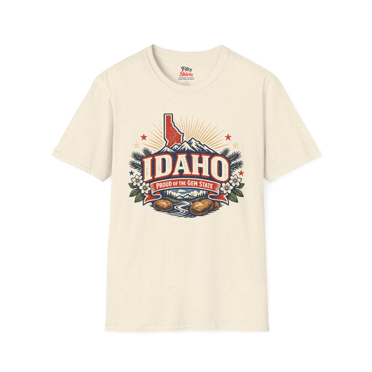 Idaho State Pride Unisex Softstyle T Shirt State Pride Graphic Tee Collections FS03