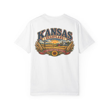 Kansas Heartland Unisex Comfort Color 1717 Streetwear Graphic Tee